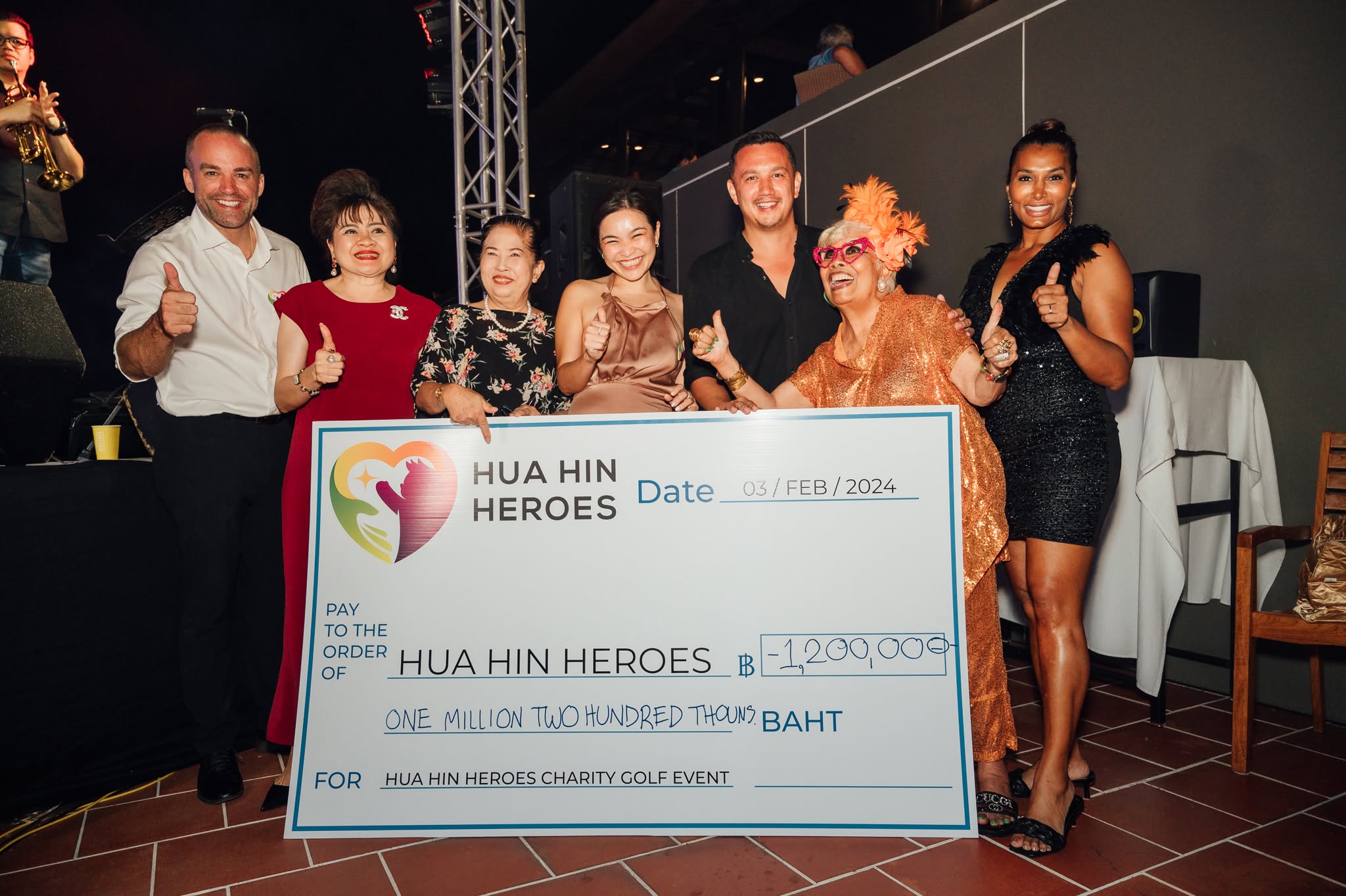 Celebrating the 2024 Charity Golf Cup total