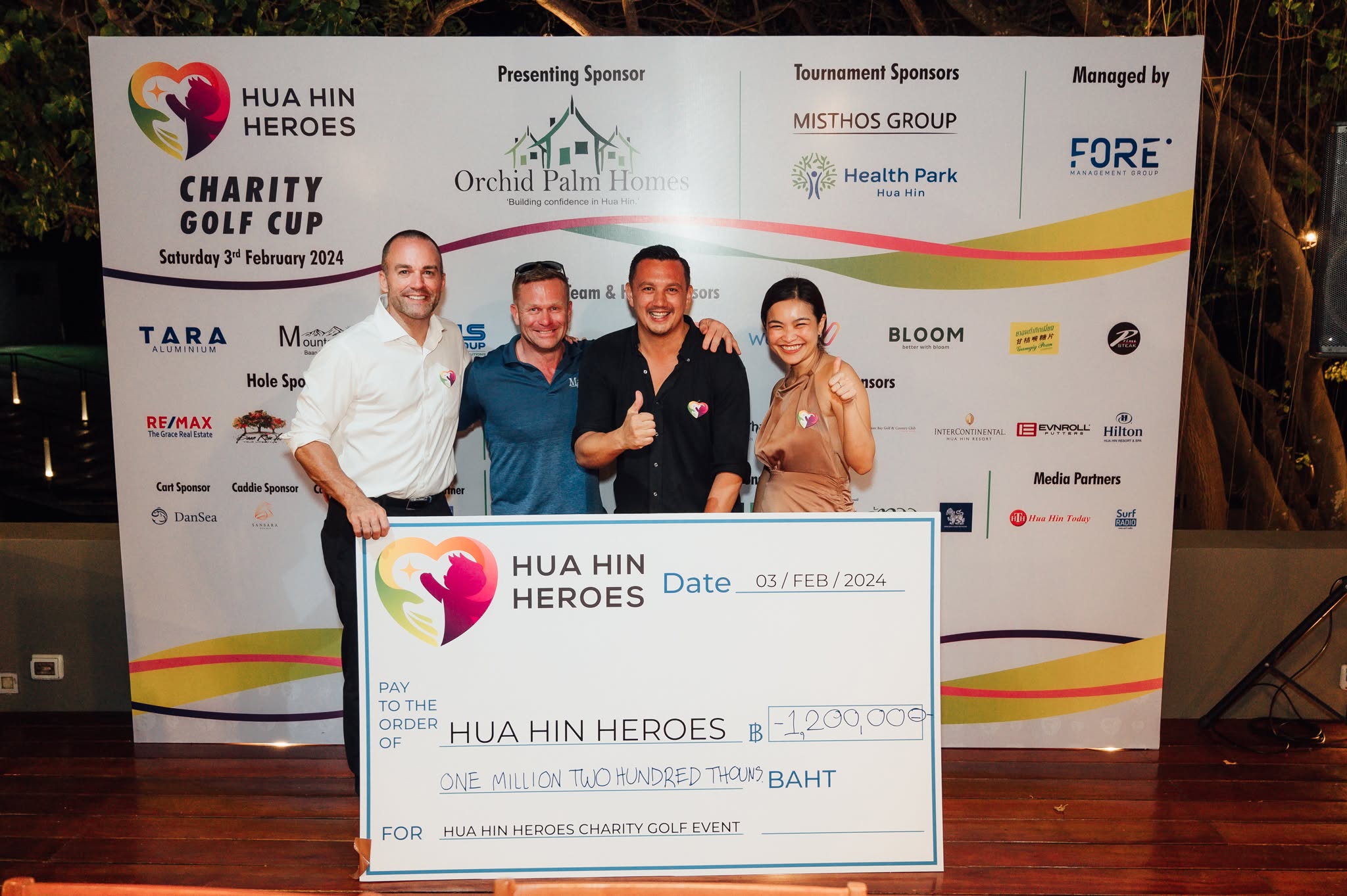 1,200,000 baht raised at the 2024 Charity Golf Cup