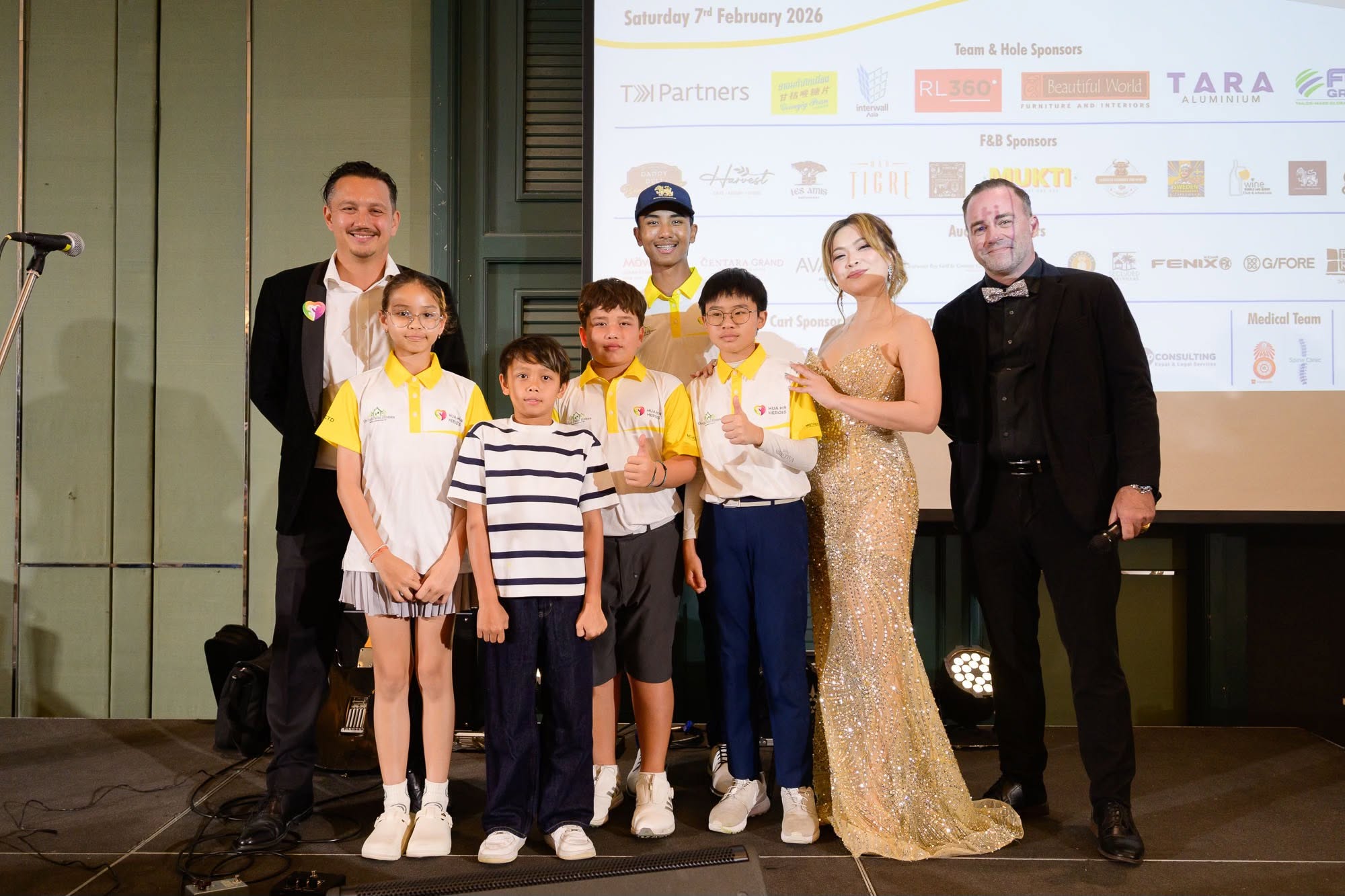 Young golfers at the 2026 Charity Golf Cup