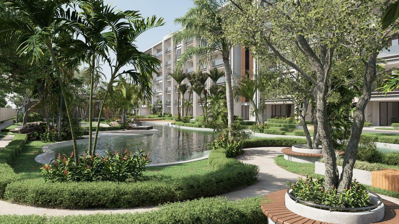 Arrival and entrance, architect&rsquo;s rendering